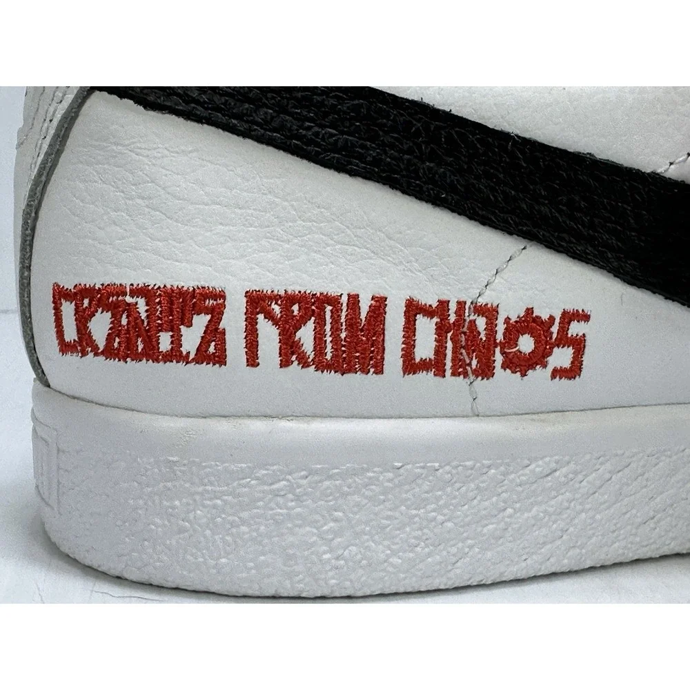 Puma Clyde x Staple Create From Chaos V2 Mens 12 White Black Sneakers 387494-01